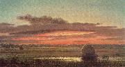 Martin Johnson Heade Sunset above the swamp oil on canvas